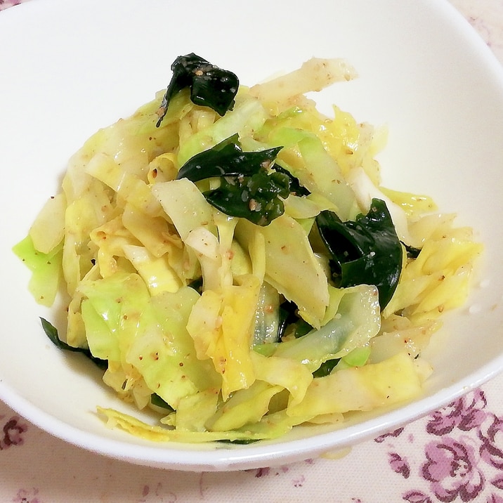 キャベツ大量消費 レンジで簡単ナムルわかめ入り レシピ 作り方 By かっぺ4217 楽天レシピ キャベツ大量消費 レンジで簡単ナムルわかめ入り レシピ 作り方 By かっぺ4217 楽天レシピ